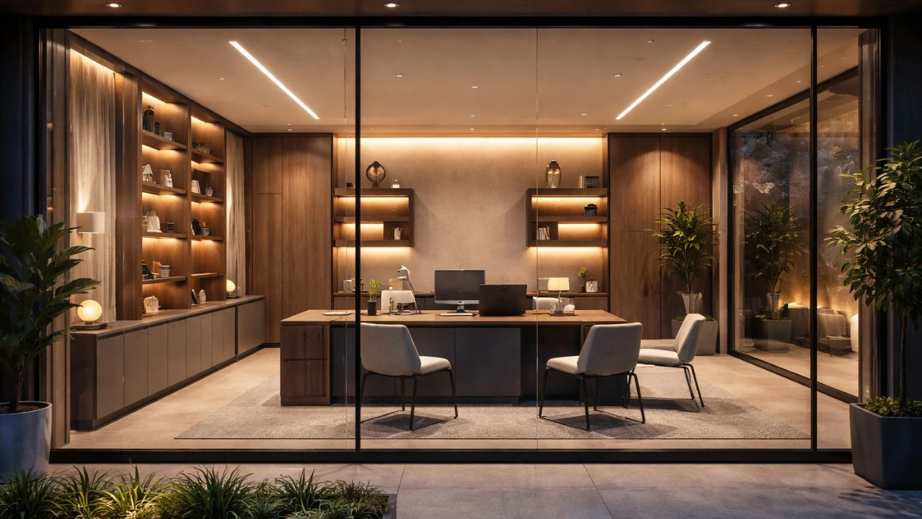 Sala e home theater planejado de alto padrão — Yas Móveis